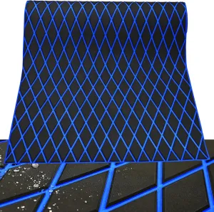 102.3" X45.2” Diamond Pattern Sea Deck Self-Adhesive Boat Flooring Eva Foam Decking Marine Non-Slip for Motorboat Fishing Boat Yach