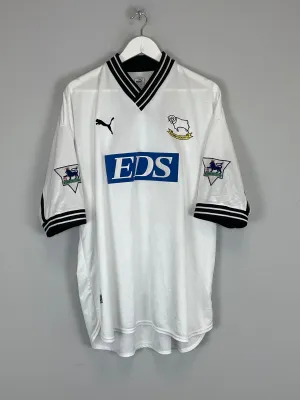 1999/01 DERBY COUNTY #25 HOME SHIRT (XL) PUMA