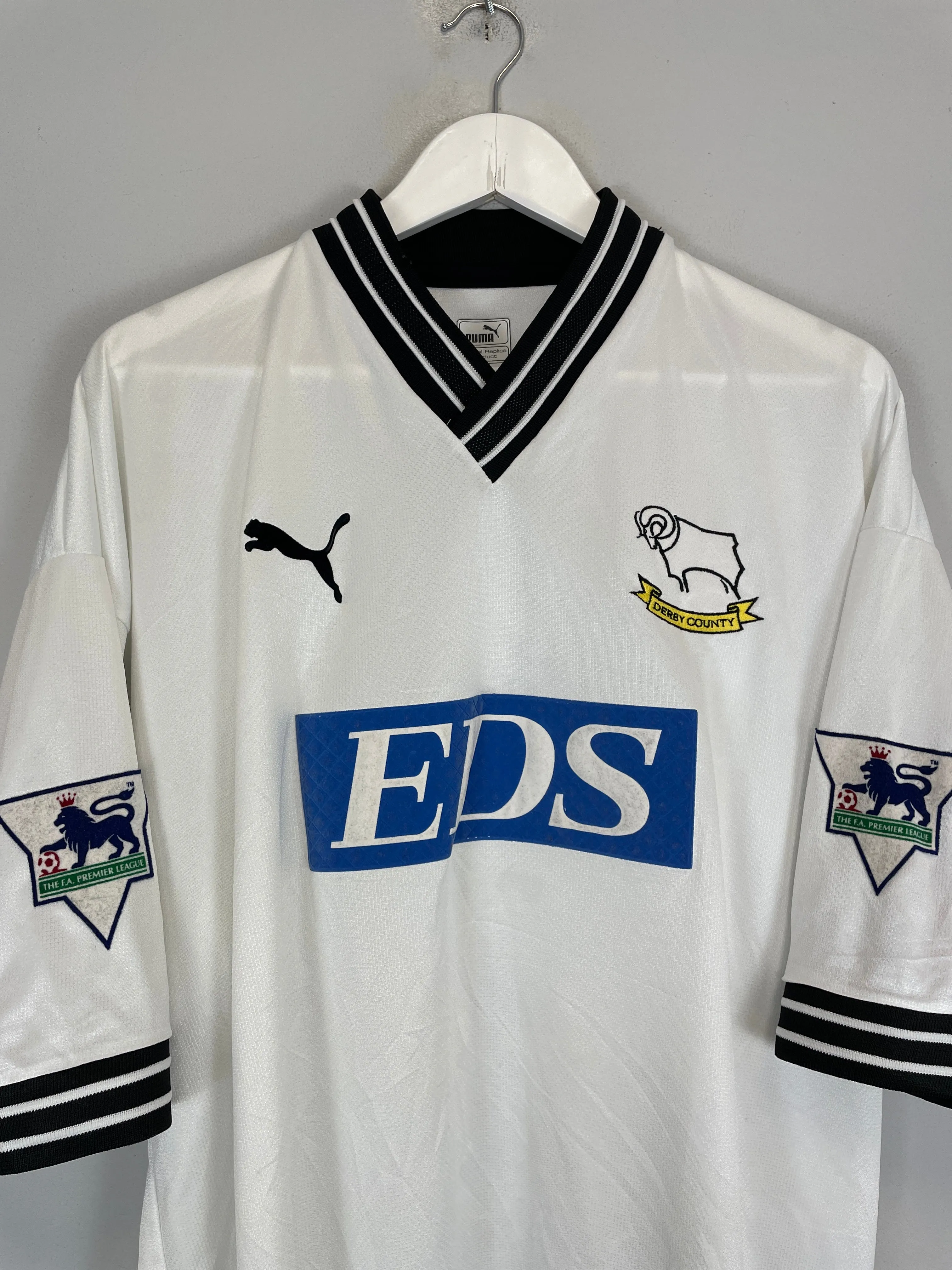 1999/01 DERBY COUNTY #25 HOME SHIRT (XL) PUMA