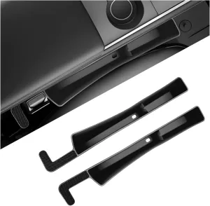 2 PCS Car Seat Gap Filler Organizer, Multifunctional Auto Side Seat Gap Filler Phone Holder, Universal Vehicle Storage Box Fill Gap Space Between Seats and Console (Black)