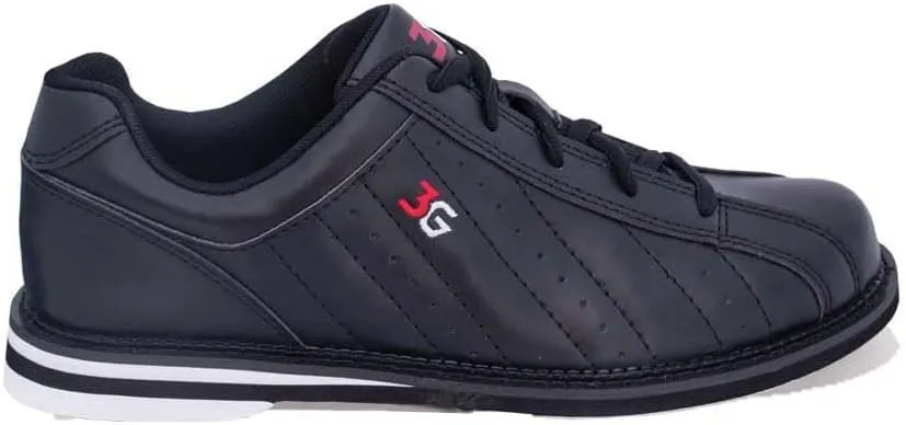 3G Kicks Unisex Black Bowling Shoes- Wide Width