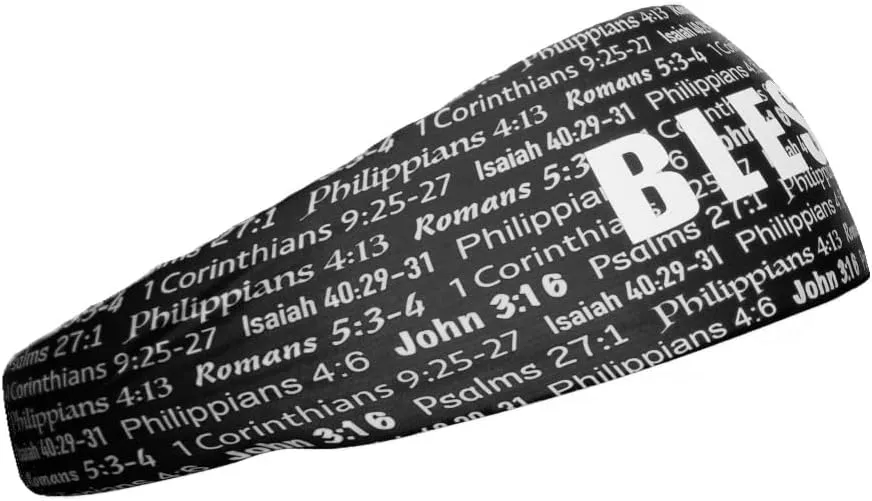 40  Designs! Unisex Headband/Sweatband. Best for Sports, Fitness, Working Out, Yoga. Tapered Design