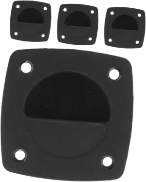 4pcs Marine Flush Pull Handles for Boat Hatch Durable PP Material Weather Resistant Multi Use Drawer Pulls Easy Access for Yacht Rv Convenient Operation