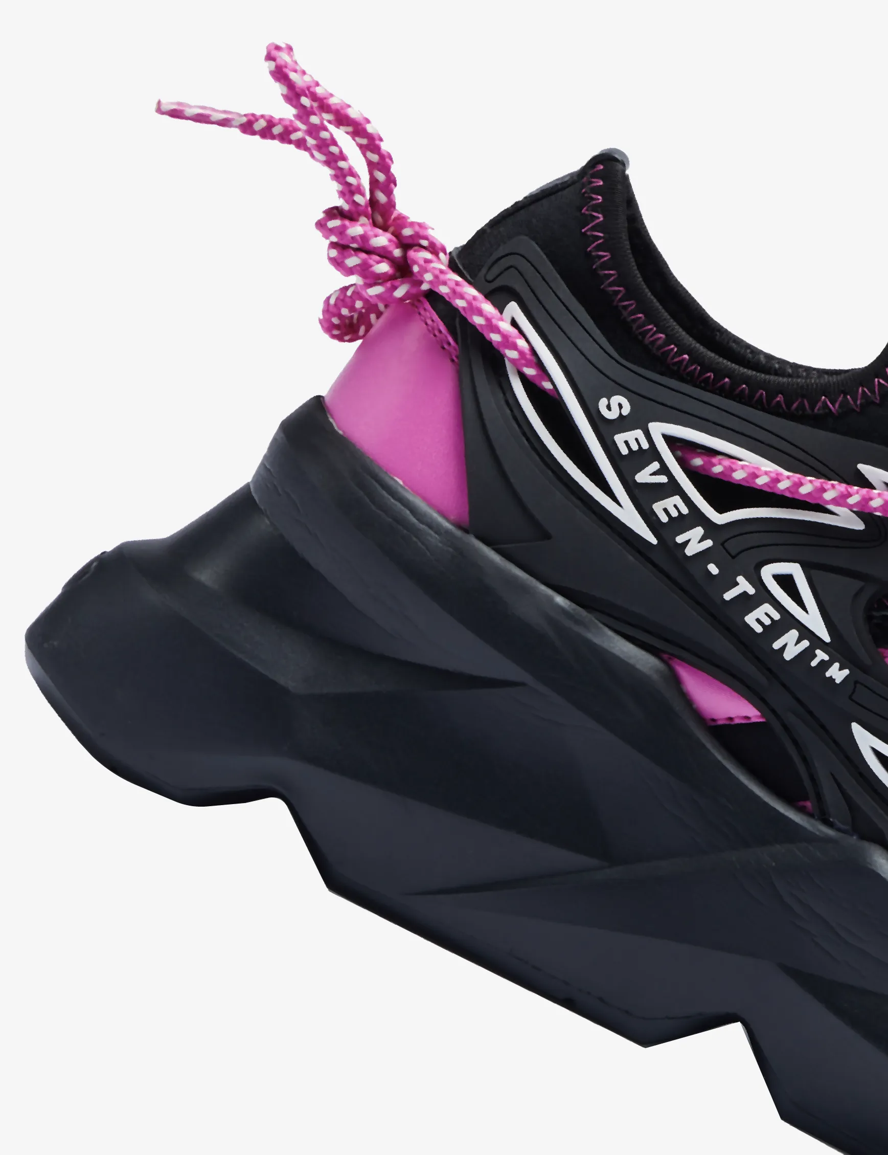 743 Flamink Pink & Black Chunky Sneakers