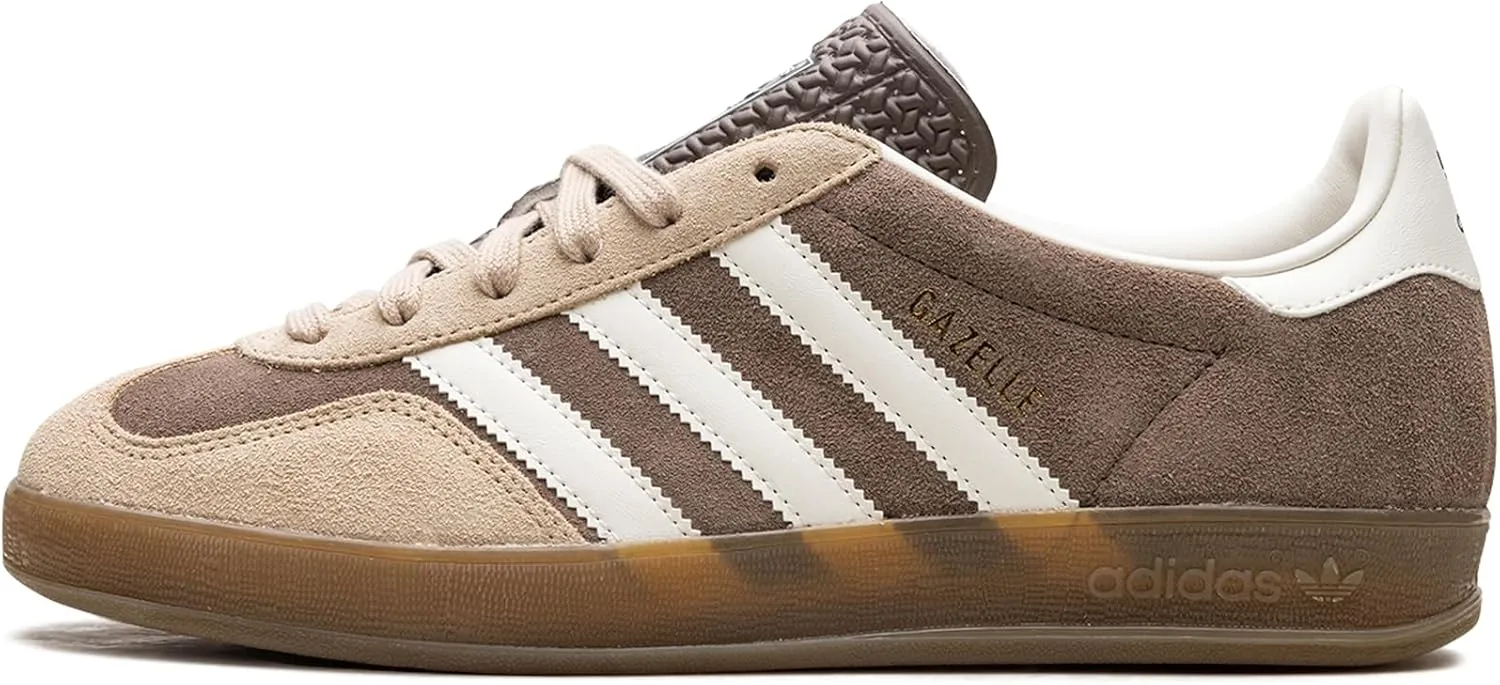 adidas Originals Gazelle Indoor Mens Sneaker (Earth Strata Cloud White, 10.5)