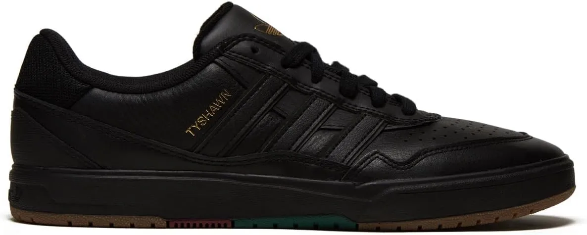Adidas Tyshawn II Shoes - Black/Black/Court Green - 9.5