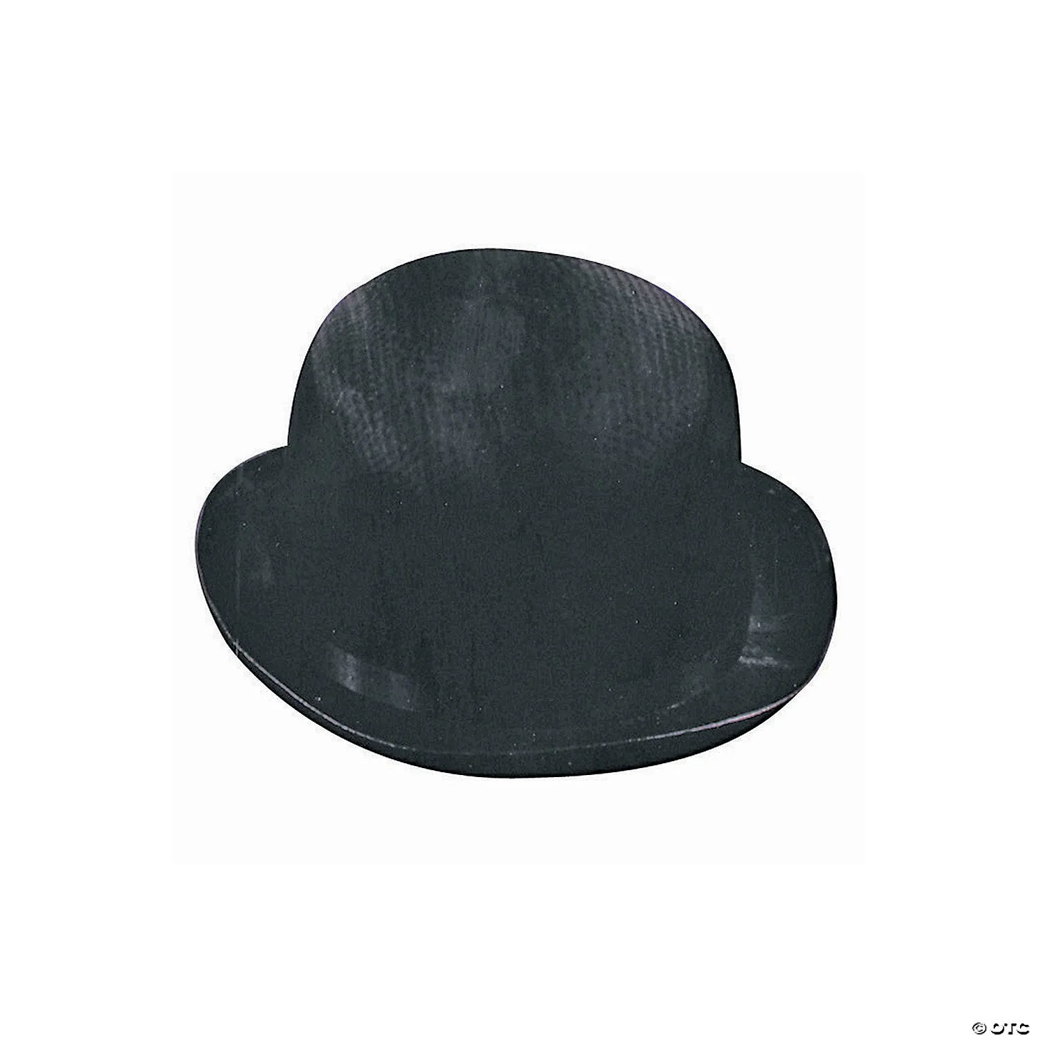Adults Black Faux Silk Derby Hat