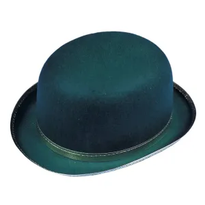 Adults Green Felt Derby Hat - Large