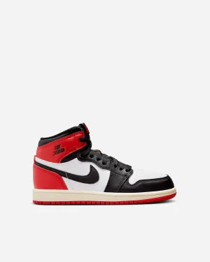 Air Jordan 1 Retro High OG "Black Toe Reimagined" (Preschool)