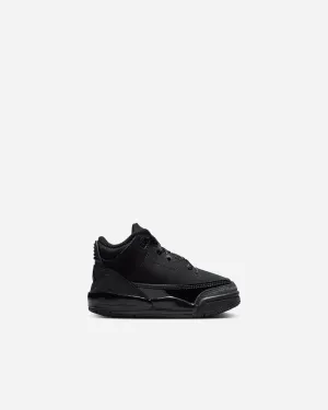 Air Jordan 3 Retro "Black Cat" (Toddler)