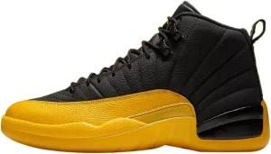 AIR JORDAN mens Men's Jordan Retro 12 "University Gold" Black/University Gold-black