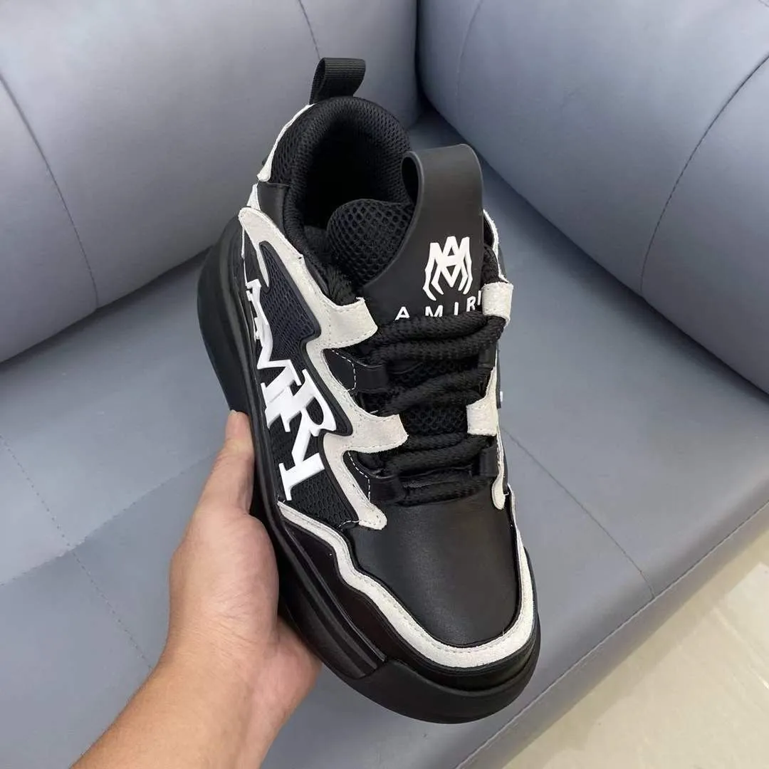 AMIRI || Men Round-Toe Lace-Up Sneakers