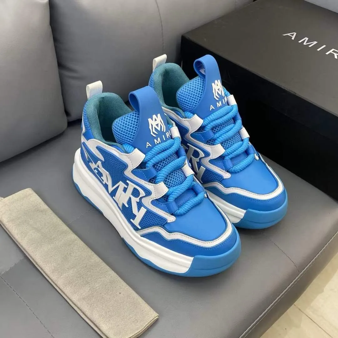 AMIRI || Men Round-Toe Lace-Up Sneakers