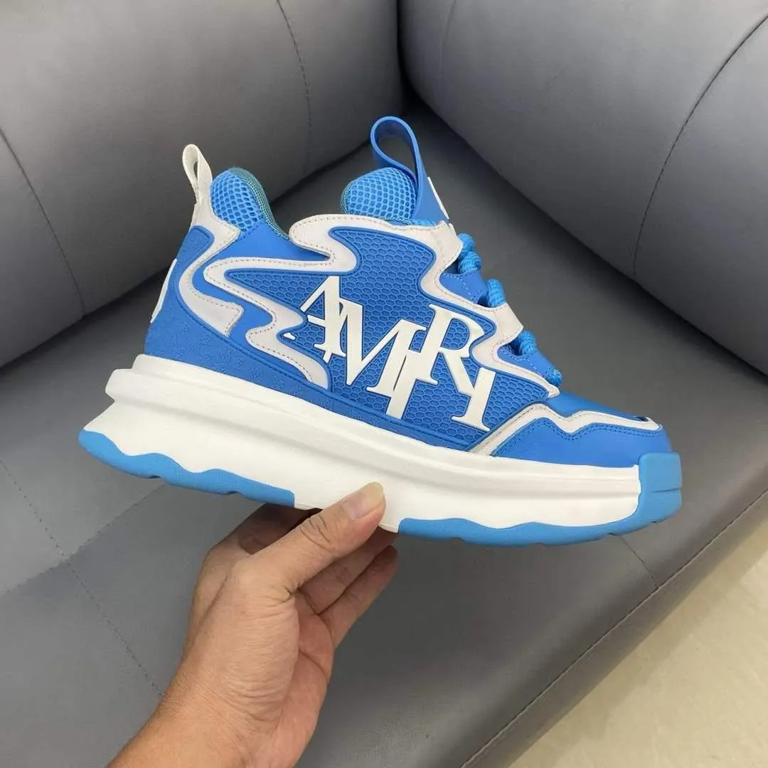 AMIRI || Men Round-Toe Lace-Up Sneakers