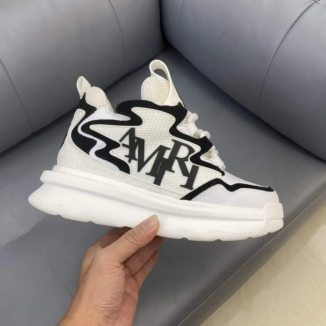 AMIRI || Men Round-Toe Lace-Up Sneakers