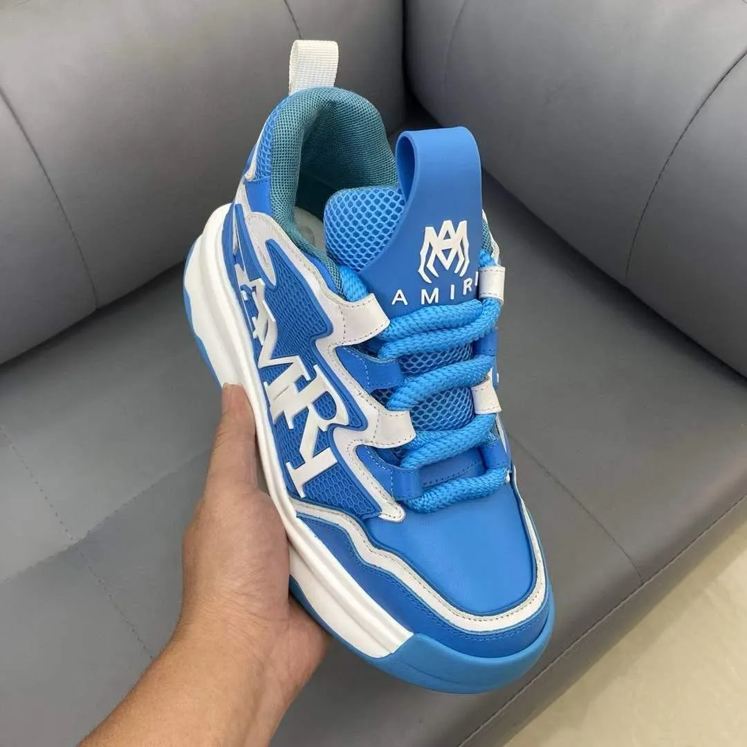AMIRI || Men Round-Toe Lace-Up Sneakers