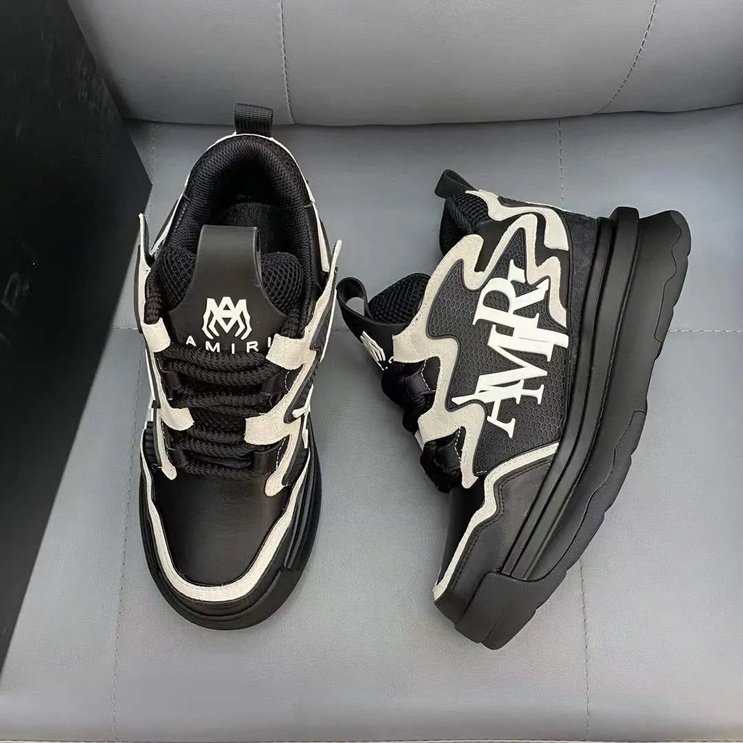 AMIRI || Men Round-Toe Lace-Up Sneakers
