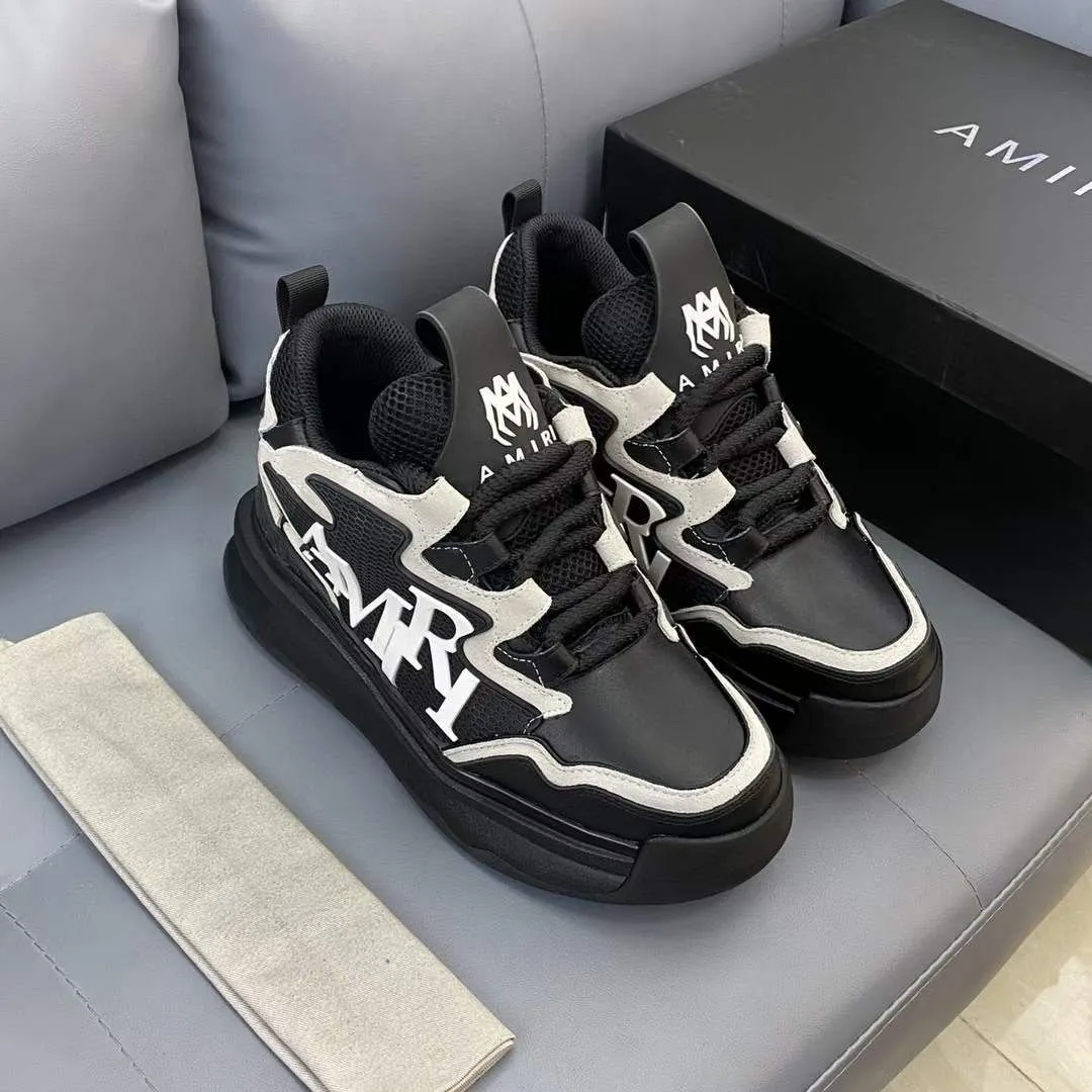 AMIRI || Men Round-Toe Lace-Up Sneakers