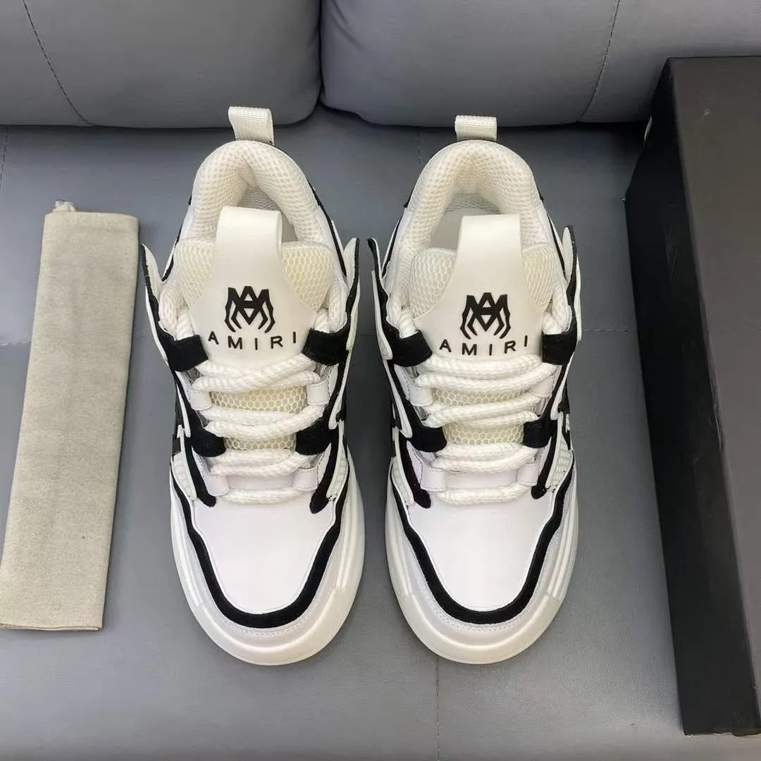 AMIRI || Men Round-Toe Lace-Up Sneakers