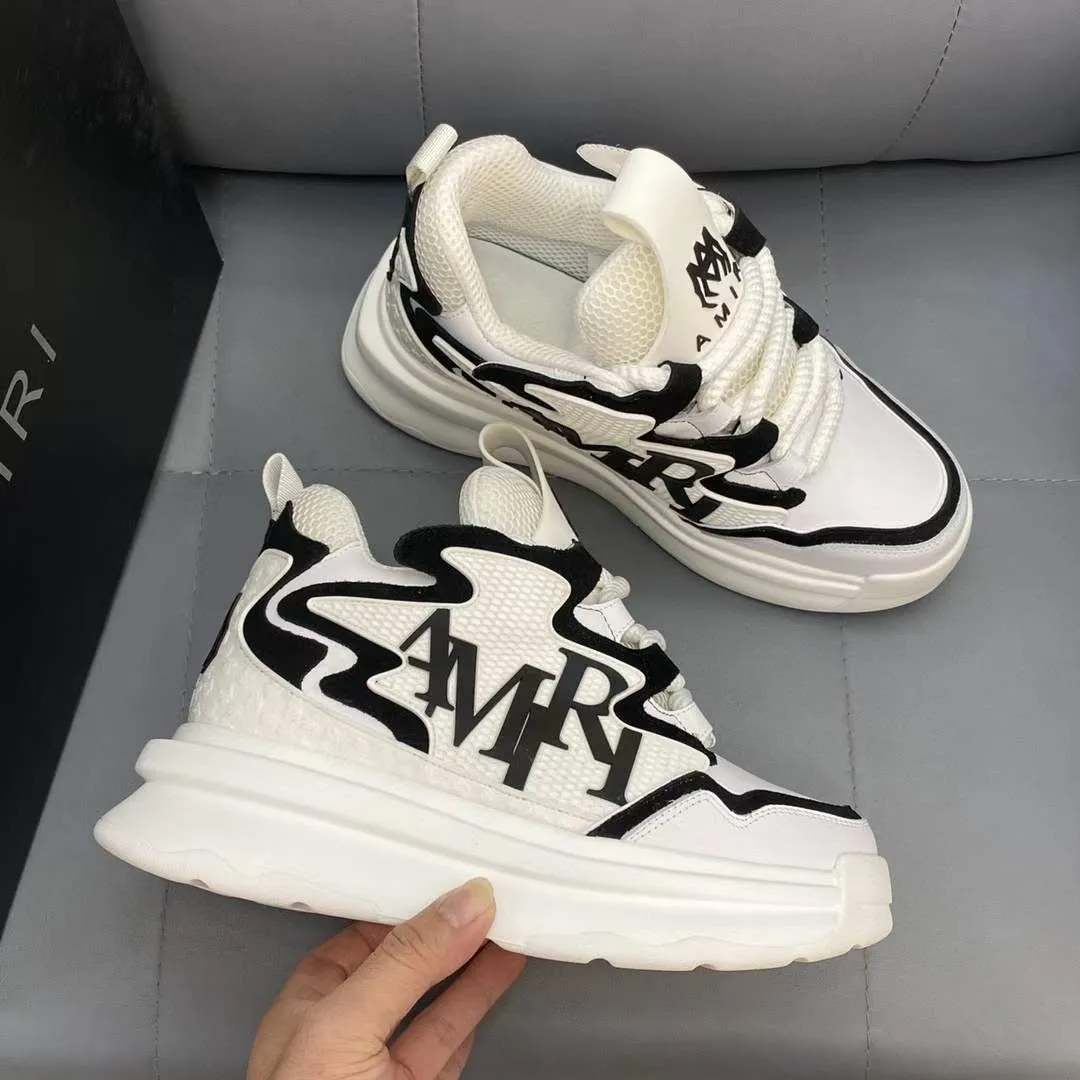 AMIRI || Men Round-Toe Lace-Up Sneakers
