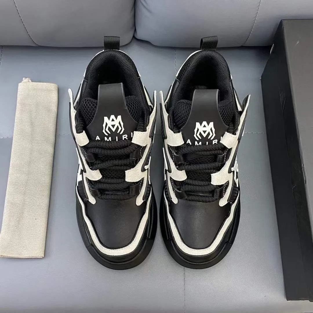 AMIRI || Men Round-Toe Lace-Up Sneakers