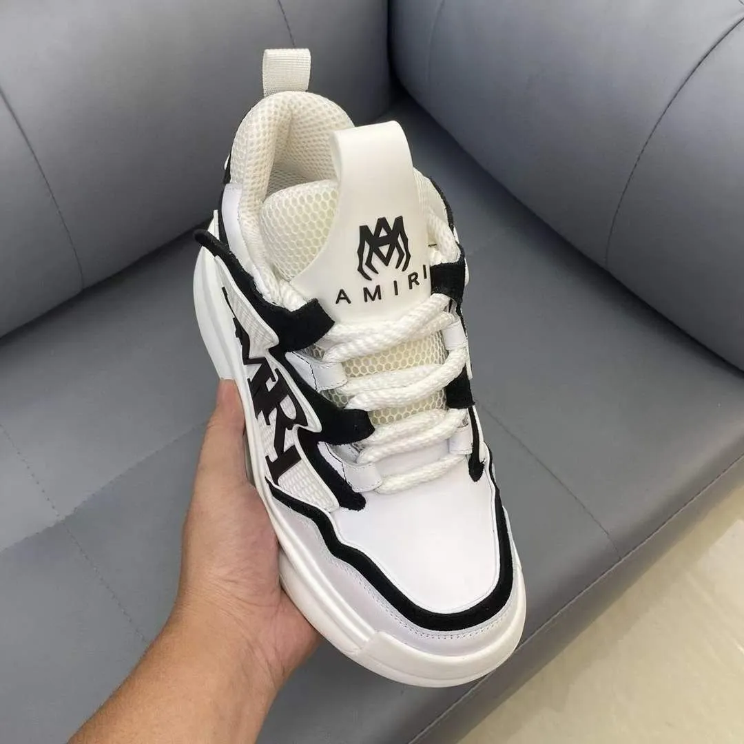 AMIRI || Men Round-Toe Lace-Up Sneakers