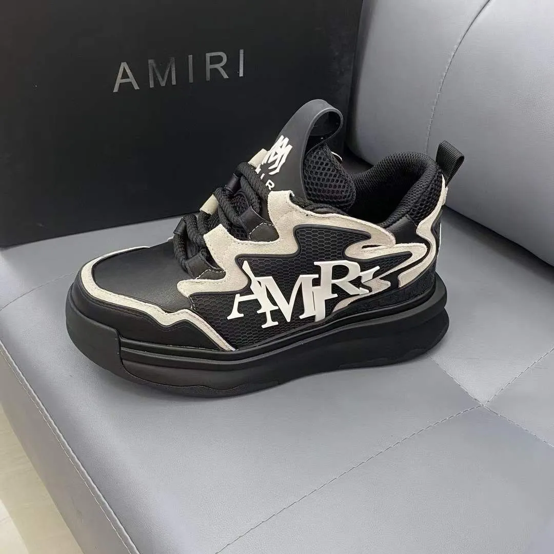 AMIRI || Men Round-Toe Lace-Up Sneakers