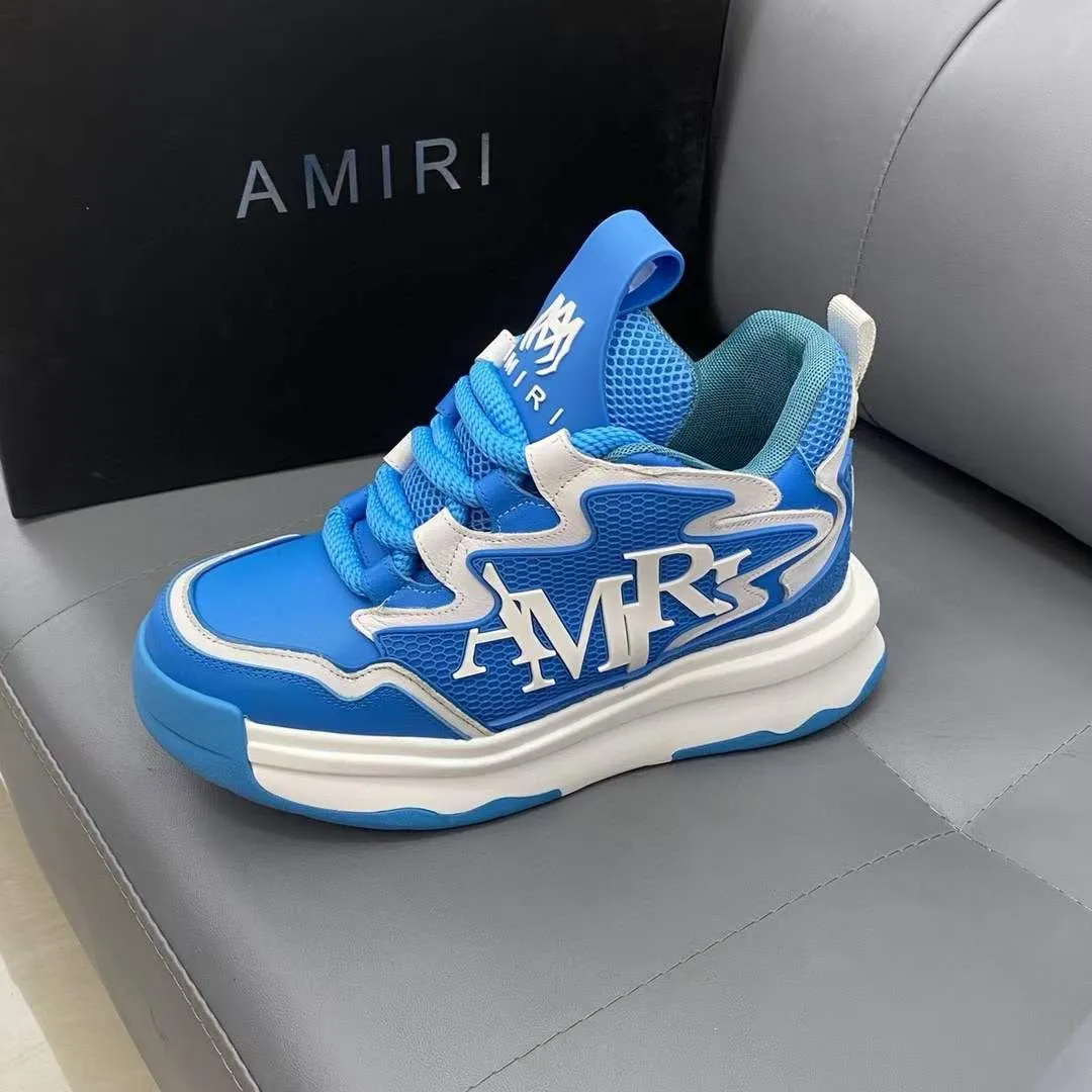 AMIRI || Men Round-Toe Lace-Up Sneakers