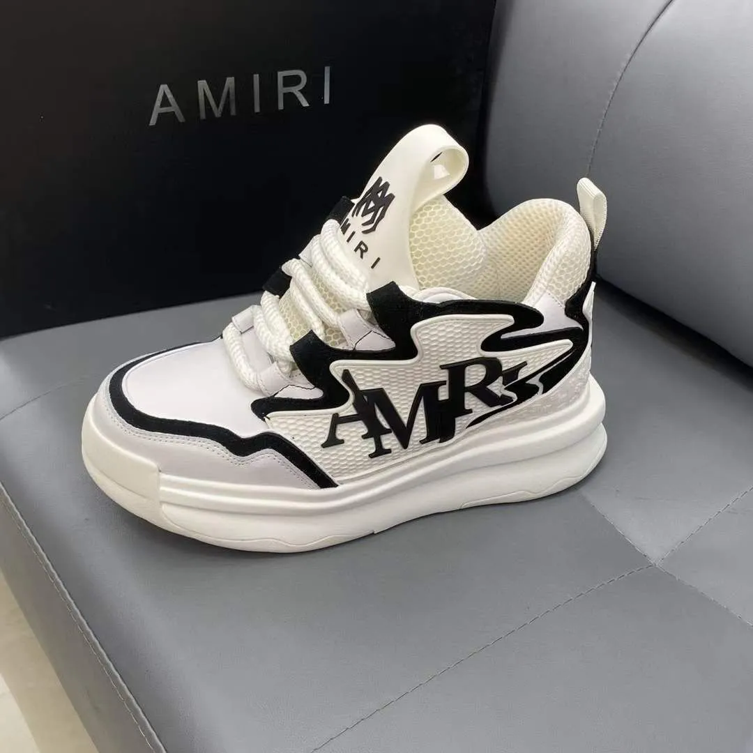 AMIRI || Men Round-Toe Lace-Up Sneakers
