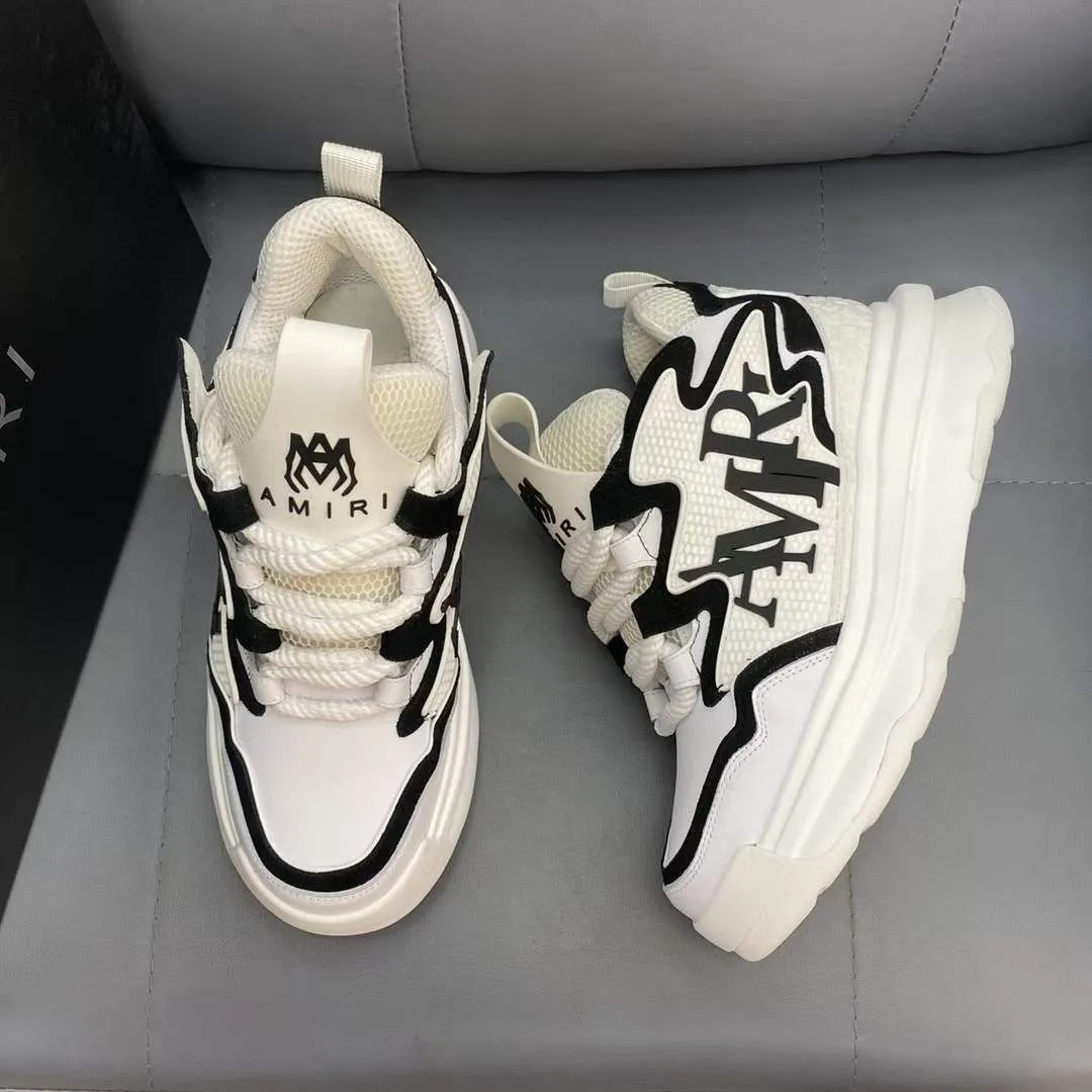 AMIRI || Men Round-Toe Lace-Up Sneakers