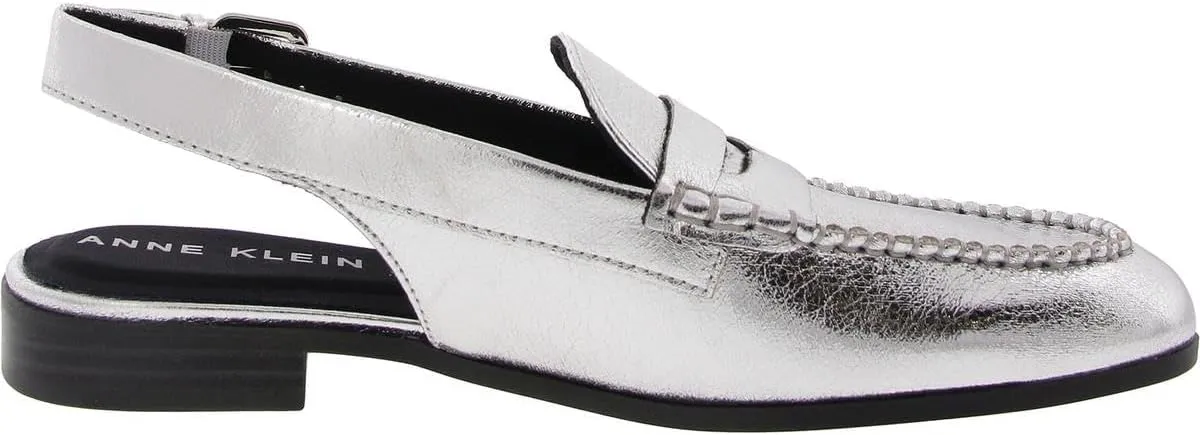 Anne Klein Womens Birdie Patent Penny Slingbacks