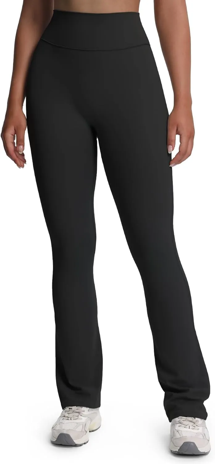 Aoxjox Flare Leggings for Women Trinity Tummy Control High Waisted Wide Leg Yoga Pants 29"/31"/33"