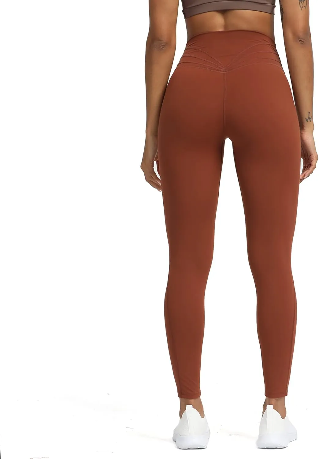 Aoxjox High Waisted Workout Leggings for Women Trinity Yoga Pants 26.5"