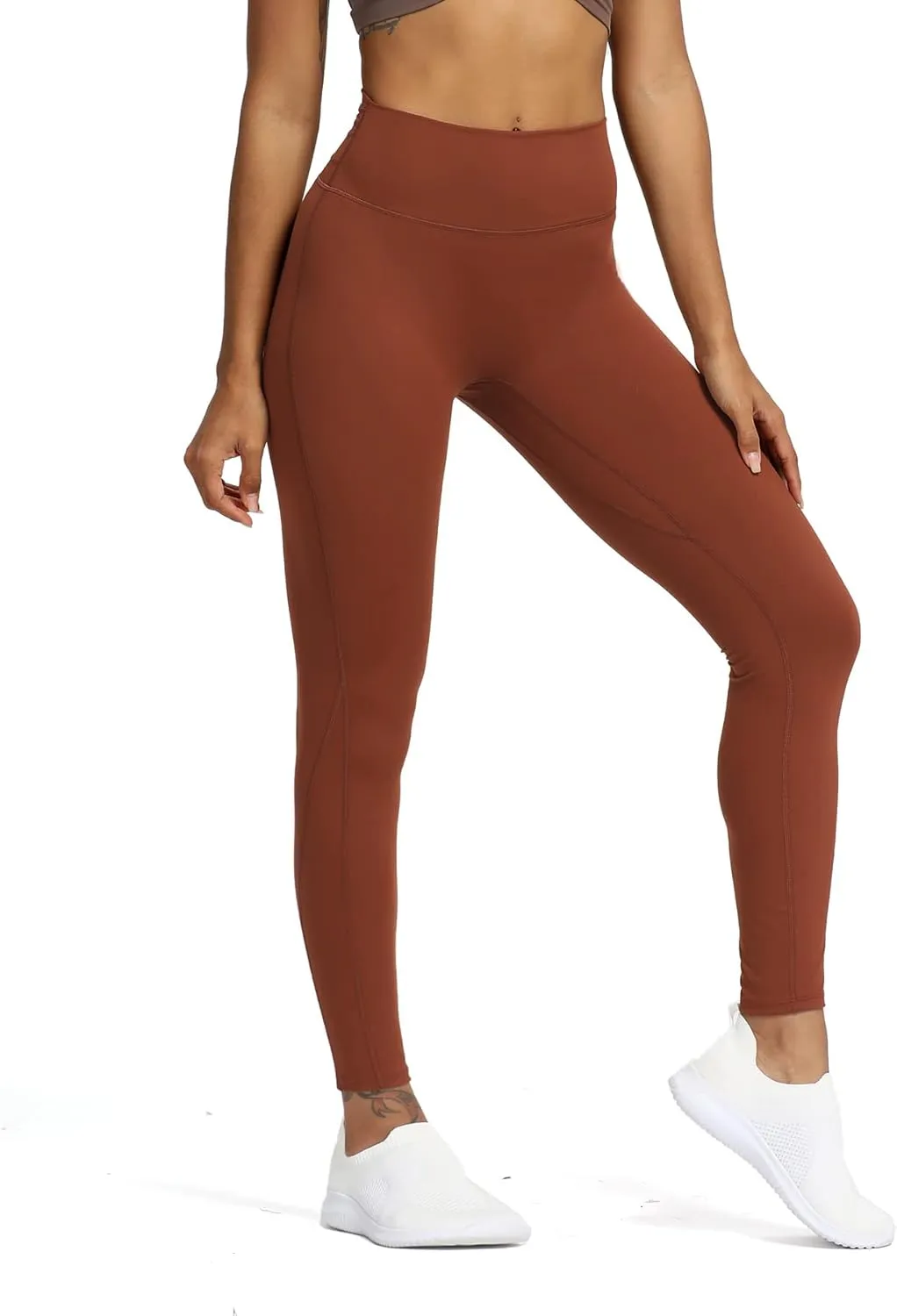 Aoxjox High Waisted Workout Leggings for Women Trinity Yoga Pants 26.5"