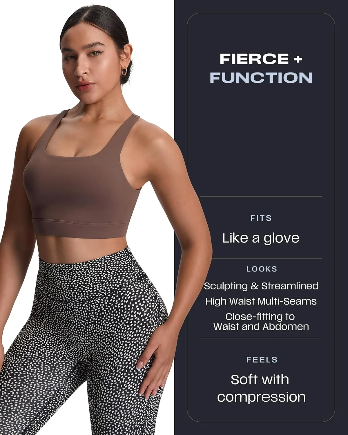 Aoxjox High Waisted Workout Leggings for Women Trinity Yoga Pants 26.5"
