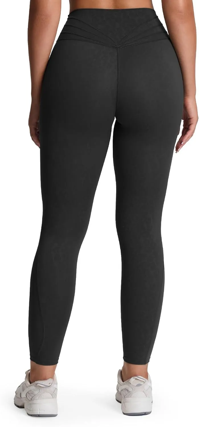 Aoxjox High Waisted Workout Leggings for Women Trinity Yoga Pants 26.5"