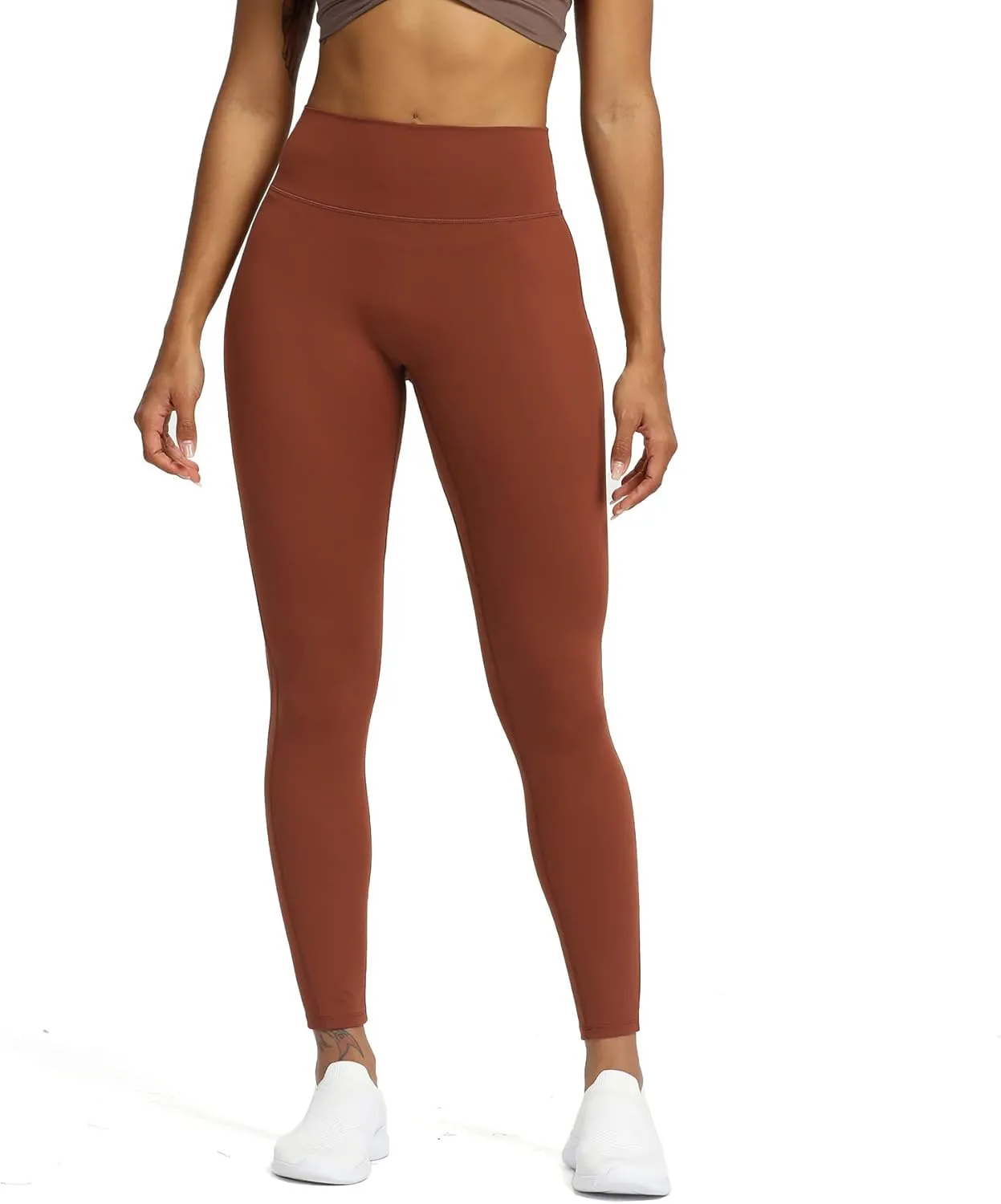 Aoxjox High Waisted Workout Leggings for Women Trinity Yoga Pants 26.5"