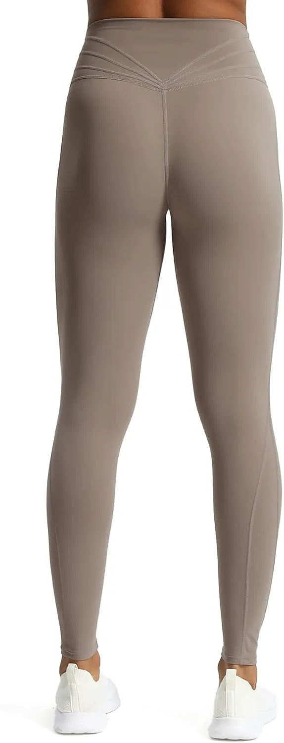 Aoxjox High Waisted Workout Leggings for Women Trinity Yoga Pants 26.5"