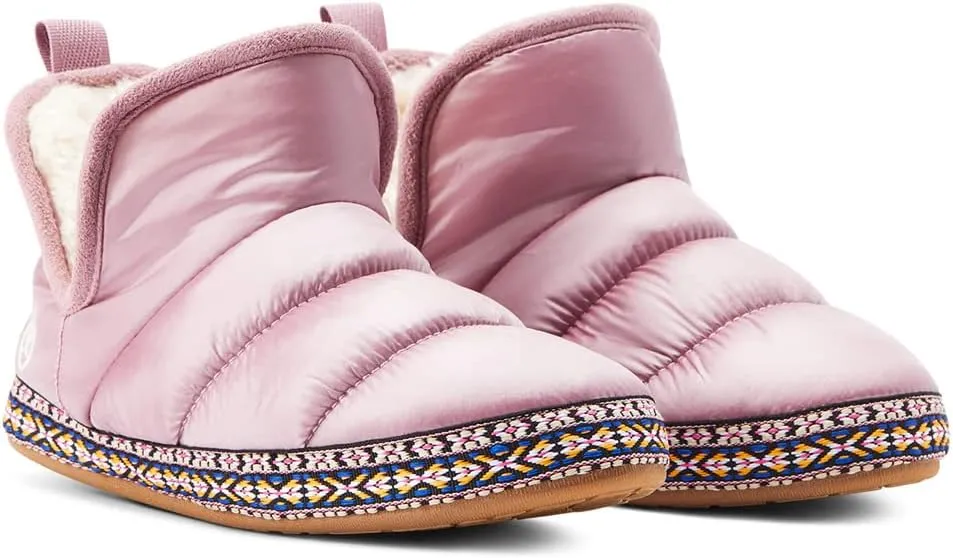 ARIAT Women's Indoor/Outdoor Warm Comfortable Crius Bootie Slippers with Sherpa Lining