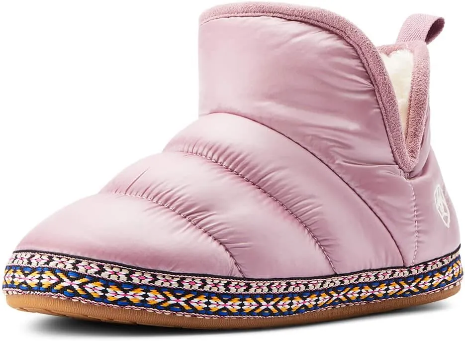 ARIAT Women's Indoor/Outdoor Warm Comfortable Crius Bootie Slippers with Sherpa Lining