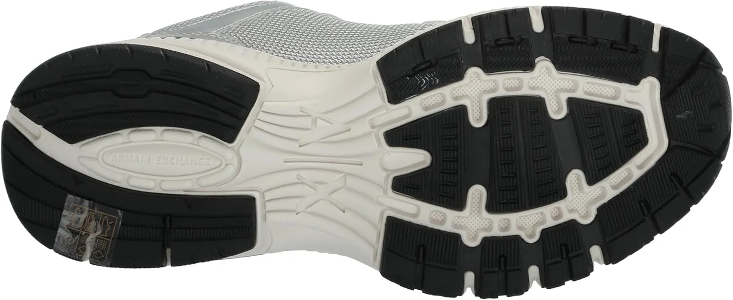 Armani Exchange Men's Metallic Chunky Logo Sneaker