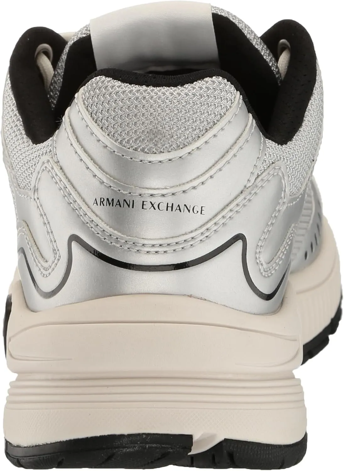 Armani Exchange Men's Metallic Chunky Logo Sneaker