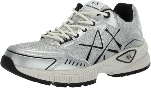 Armani Exchange Men's Metallic Chunky Logo Sneaker