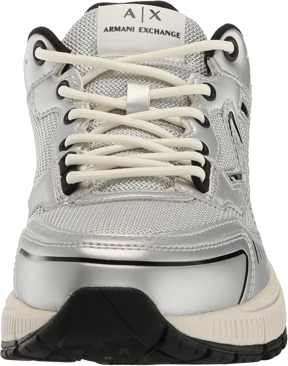 Armani Exchange Men's Metallic Chunky Logo Sneaker