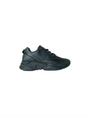 Aurelia Platform Sneaker in Black Mono