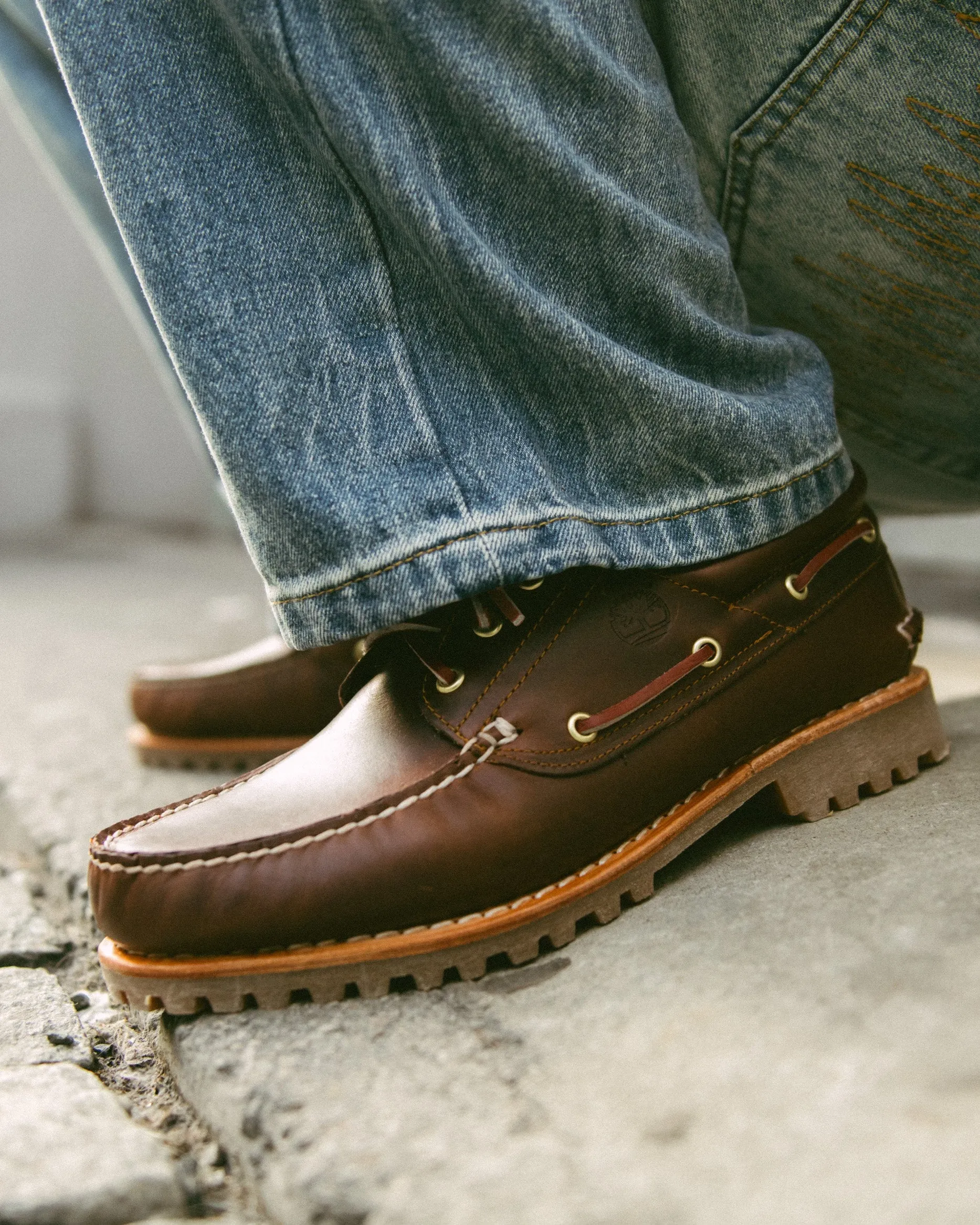 Authentic 3 Eye Lug Boat Shoe