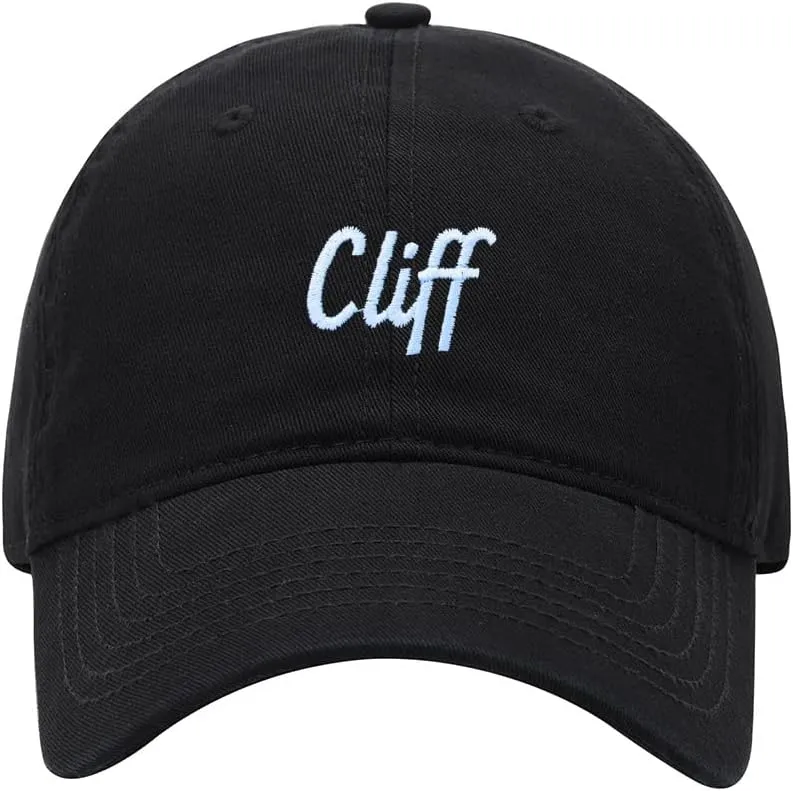 Baseball Cap Men Name Cliff Gift Embroidered Washed Cotton Dad Hat Baseball Caps