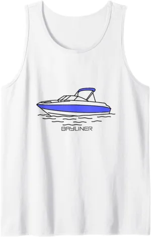 Bayliner Boat | Print On Front Tank Top