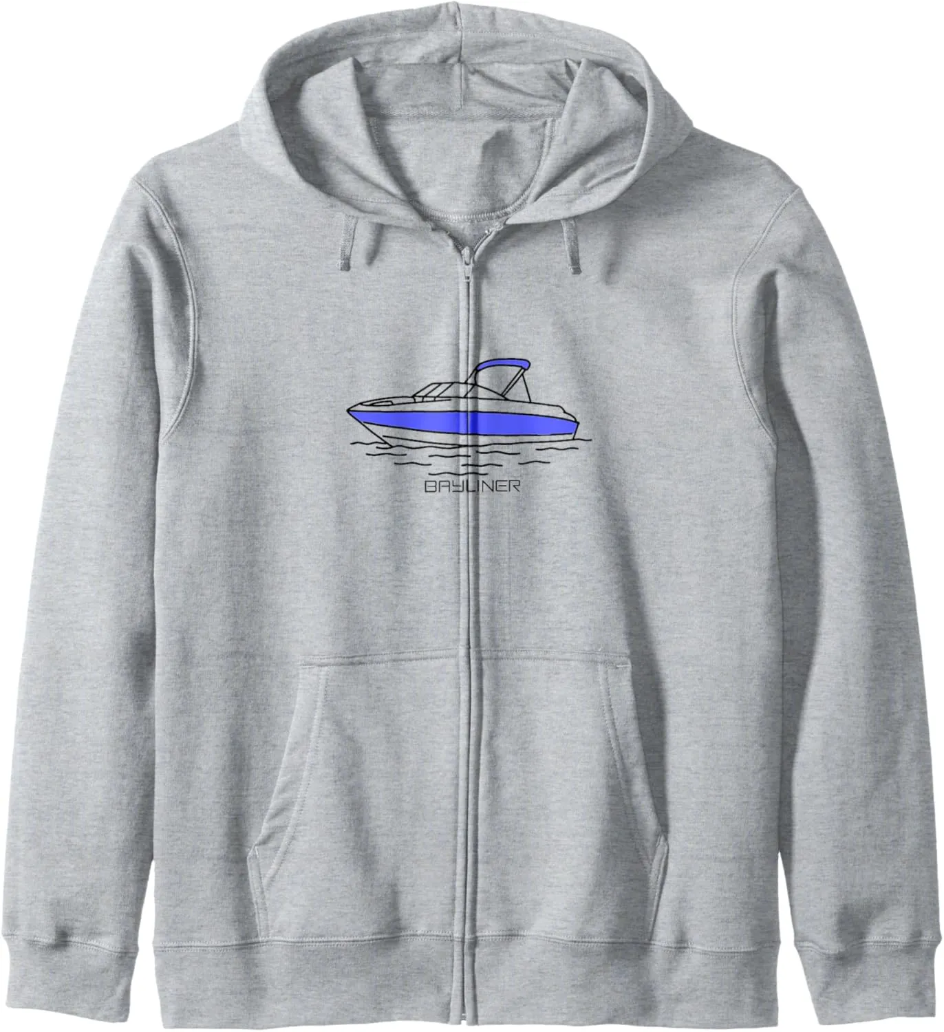 Bayliner Boat | Print On Front Zip Hoodie