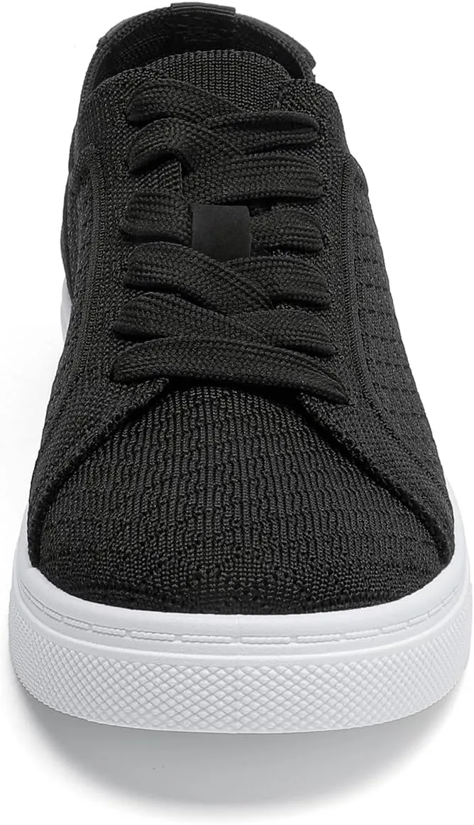 Betrue Breathable Slip On Shoes for Women, Womens Casual Boat Loafers Walking Shoes, Lightweight Canvas Lace Up Loafers Shoes for Women